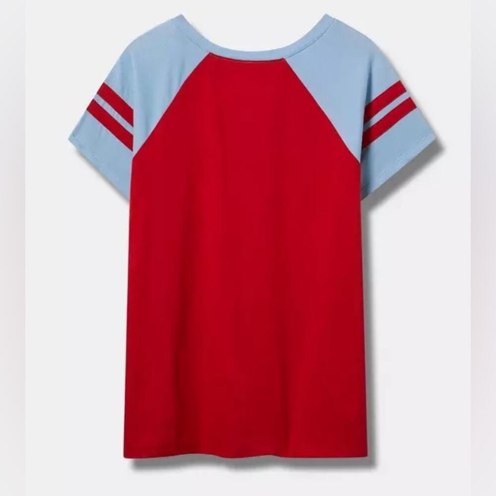 Torrid MLB Texas Rangers Cotton Varsity Ringer Tee - Picture 2 of 7